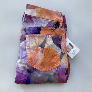 Guess By Marciano The Skinny No. 61 Jeans Colored Floral Print Size 24